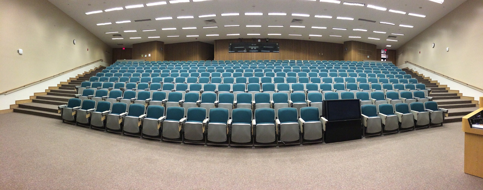 Auditorium seats, empty
